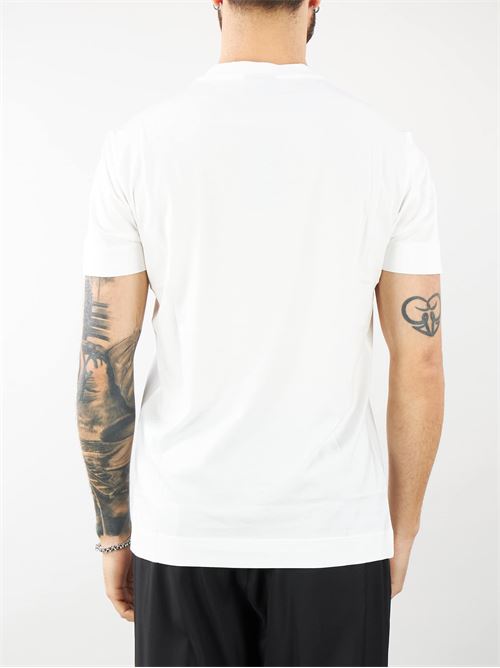 T-shirt in jersey misto lyocell con ricamo logo EA a rilievo ASV Emporio Armani EMPORIO ARMANI | T-shirt | 8N1TF51JUVZ101